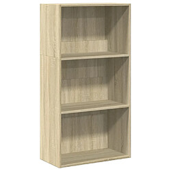 vidaXL Bibliothèque chêne sonoma 60x30x114 cm bois d'ingénierie