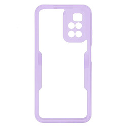 Coque en TPU + acrylique anti-rayures violet pour votre Xiaomi Redmi 10