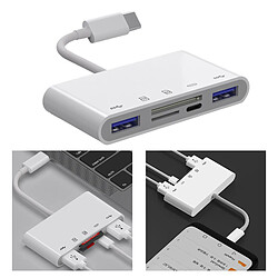 Avis USB C Hub 5-Port Type C Hub Adaptateur, USB C Adaptateur avec USB 3.0 Ports, multi USB Hub Splitter, pour Air et Plus USB C Appareils