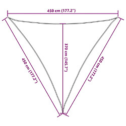 vidaXL Voile d'ombrage 160 g/m² Vert clair 4,5x4,5x4,5 m PEHD pas cher