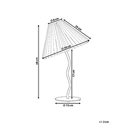 Avis Beliani Lampe à poser en métal orange ALWERO