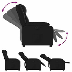 Acheter Maison Chic Fauteuil Relax pour salon, Fauteuil inclinable Noir Similicuir -GKD10472