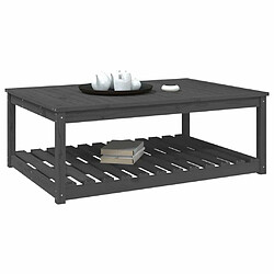 Acheter Maison Chic Table de jardin | Table d'extérieur gris 121x82,5x45 cm bois massif de pin -GKD48647