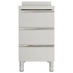 Acheter Helloshop26 Armoire de cuisine commerciale 96 cm avec 3 tiroirs acier Inoxydable 02_0000002