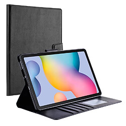 Etui en PU fermoir magnétique, anti-chute avec support pour votre Samsung Galaxy Tab S6 Lite/S6 Lite (2022) - noir