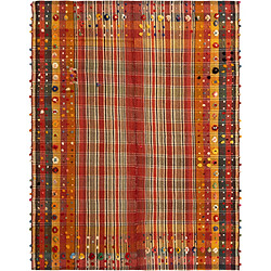 Vidal Tapis de laine 215x164 rouge Jajim