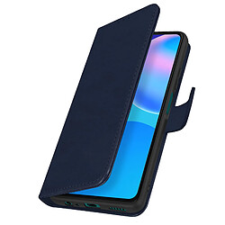 Avizar Étui Huawei P smart 2021 Protection avec Porte-carte Fonction Support Bleu nuit