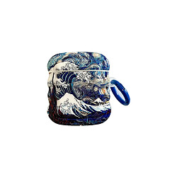 GUPBOO Airpods Coque Housse Étui Protecteur Compatible pour AirPods Pro-Van Gogh peinture à l'huile ciel étoilé vagues de la mer