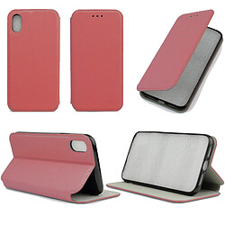 Etui luxe Apple iPhone X (iPhone Ten / 10) 5.8 pouces Ultra Slim rouge Style Cuir avec stand - Housse coque de protection smartphone 2017 / 2018 iPhone X - Accessoires pochette XEPTIO : Exceptional case !