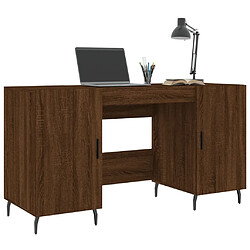 Avis Maison Chic Bureau,Table de travail,bureau de travail pour chambre chêne marron 140x50x75 cm bois d'ingénierie -GKD36323