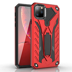 Wewoo Coque Rigide Pour iPhone 11 antichoc TPU + PC étui de protection avec support rouge