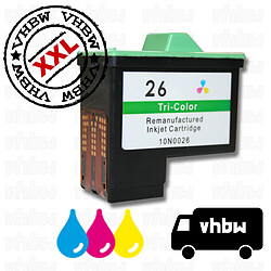 Vhbw Cartouche Remanufacturée LEXMARK n° 26 / 27 couleur 12ml