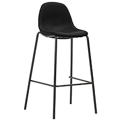 Avis vidaXL Ensemble de bar 5 pcs Tissu Noir