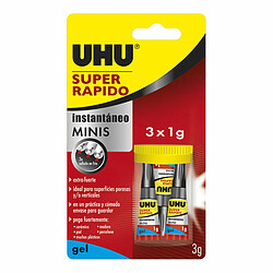 Adhésif instantané UHU 36527 Minis 3 Unités (1 g)