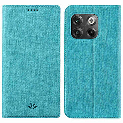 Etui en PU VILI auto-absorbé magnétique avec support et porte-carte pour votre OnePlus 10T 5G/Ace Pro 5G - bleu