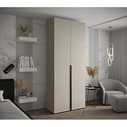 Abiks Meble Armoire Inova 1 À Portes Battantes 236,7/100/47 2 Portes (gris/nero)