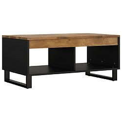 vidaXL Table basse 90x50x40 cm bois de manguier massif