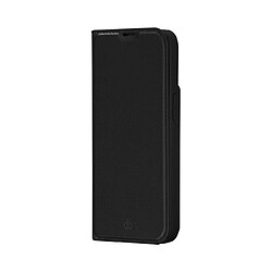 DBRAMANTE1928 Étui Folio pour Apple iPhone 14 Modèle Oslo en Cuir Vegan avec Porte-Cartes Noir