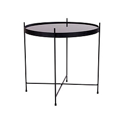 Lisa Design Glina - table basse - métal et verre - 48 cm