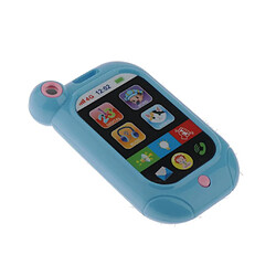 Bébé Téléphone Jouet Musique Apprentissage Anglais Éducatif Téléphone Portable Mobile Jouet Bleu