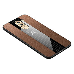 Wewoo Coque Souple Pour Huawei Honor 6X XINLI Tissu de couture Antichoc TPU Housse de protection Marron