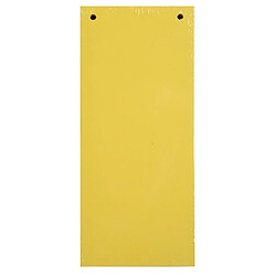 Exacompta Paquet 100 fiches intercalaires horizontales unies perforées Forever - 105x240mm - Jaune - Lot de 7