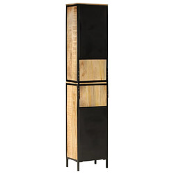 Acheter vidaXL Armoire de salle de bain 40x27x180 cm fer et bois de manguier