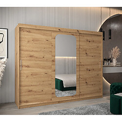 Abiks Meble Armoire PROMO T2 À Portes Coulissantes 200/250/62 3 Portes (Artisan/Artisan)