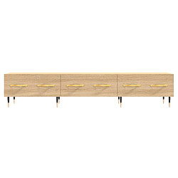 Maison Chic Meuble TV scandinave - Banc TV pour salon chêne sonoma 150x36x30 cm bois d'ingénierie -MN76983 pas cher