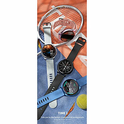 Acheter Lokmat Time2 Montre Intelligente Appel Bluetooth 19 Modes Sportifs Moniteur De Fréquence Cardiaque Smartwatch Bleu