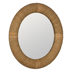 BigBuy Home Miroir mural Naturel 80 x 7 x 80 cm