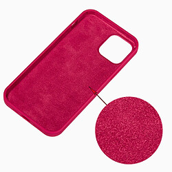 Coque en silicone couleur unie rose pour votre Apple iPhone 13 Pro Max 6.7 pouces