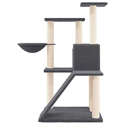 Avis vidaXL Arbre à chat avec griffoirs en sisal Gris foncé 94 cm