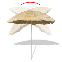 Avis Helloshop26 Parasol de plage inclinable armature en acier + couverture PP sable 02_0008394