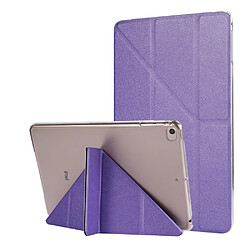 Etui en PU origami en soie avec support violet pour votre Apple iPad Mini (2019) 7.9 pouces