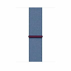 Bracelet Sport pour Apple Watch 45 mm avec boucle Bleu d'hiver