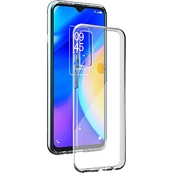 Coque TCL 20 SE Silisoft souple Transparente Noire Bigben