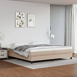 Maison Chic Lit Adulte - Lit simple Lit à sommier tapissier avec matelas moelleux - Meuble de Chambre - Cappuccino 200x200 cm -MN85567