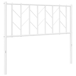 Maison Chic Tête de lit moderne pour chambre - Décoration de lit métal blanc 100 cm -MN68409