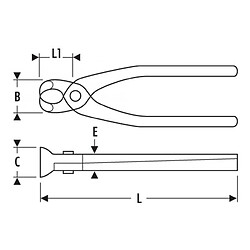 Stanley Expert by Facom - Tenailles russes 220 mm - E184302