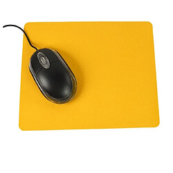 Wewoo Tapis de souris antidérapant pour ordinateur bureau couleur unie optique 10 PCS (Jaune)