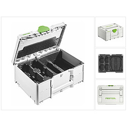 Festool SYS3 M 187 ENG 18V Valise à outils Systainer (577133) + Insert pour 4 batteries et 2 chargeurs