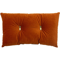 Paoletti Pineapple 30X50 PF Cushion, Polyester, Rust Orange, 30x50cm