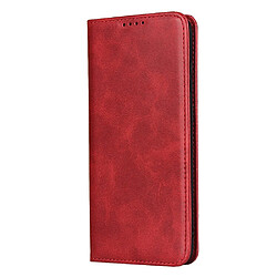 Etui en PU auto-absorbé avec support rouge pour votre Samsung Galaxy S20 Plus