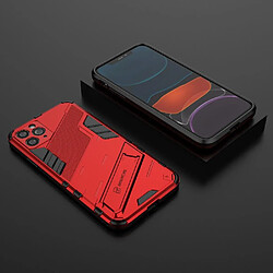 Coque pour iPhone 12 Pro MAX Protection Antichoc avec Support TPU Résistant et Pratique - Rouge