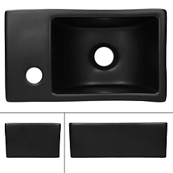 Avis Lavabo 35,5x20,5x12,5 cm céramique noire ML-Design