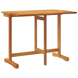 vidaXL Table pliable de balcon 90x60x72 cm bois d'acacia solide