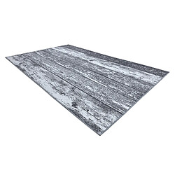 Avis RUGSX TAPIS - MOQUETTE antidérapant WOOD bois planche gris 150x550 cm