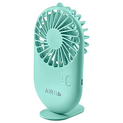 Mini Ventilateur à Flux d'Air Portable et Puissant Ventilateur de Poche à Main Refroidisseur De Refroidissement Mini Support Rechargeable USB 3 Réglages de Vitesse-Menthe