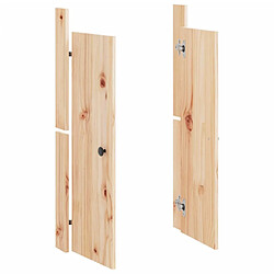 Avis vidaXL Portes de cuisine d'extérieur 2pcs 50x9x82cm bois de pin massif